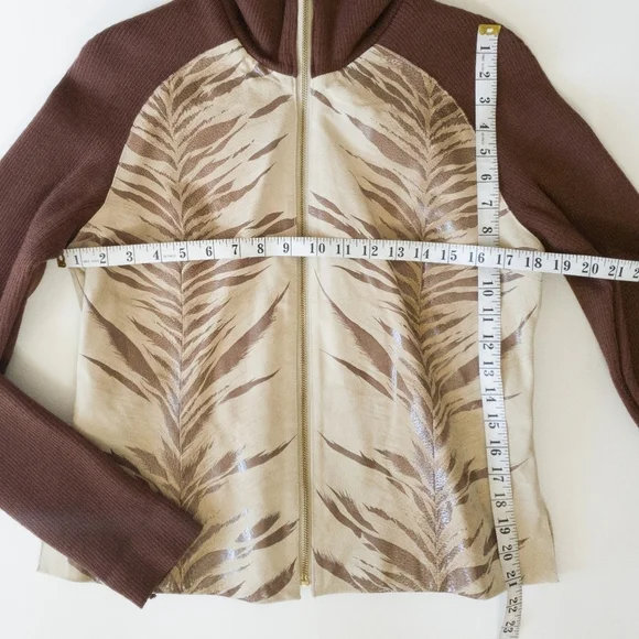 Baby Phat Vintage Genuine Leather Animal Print High Collar Jacket - Picture 13 of 13